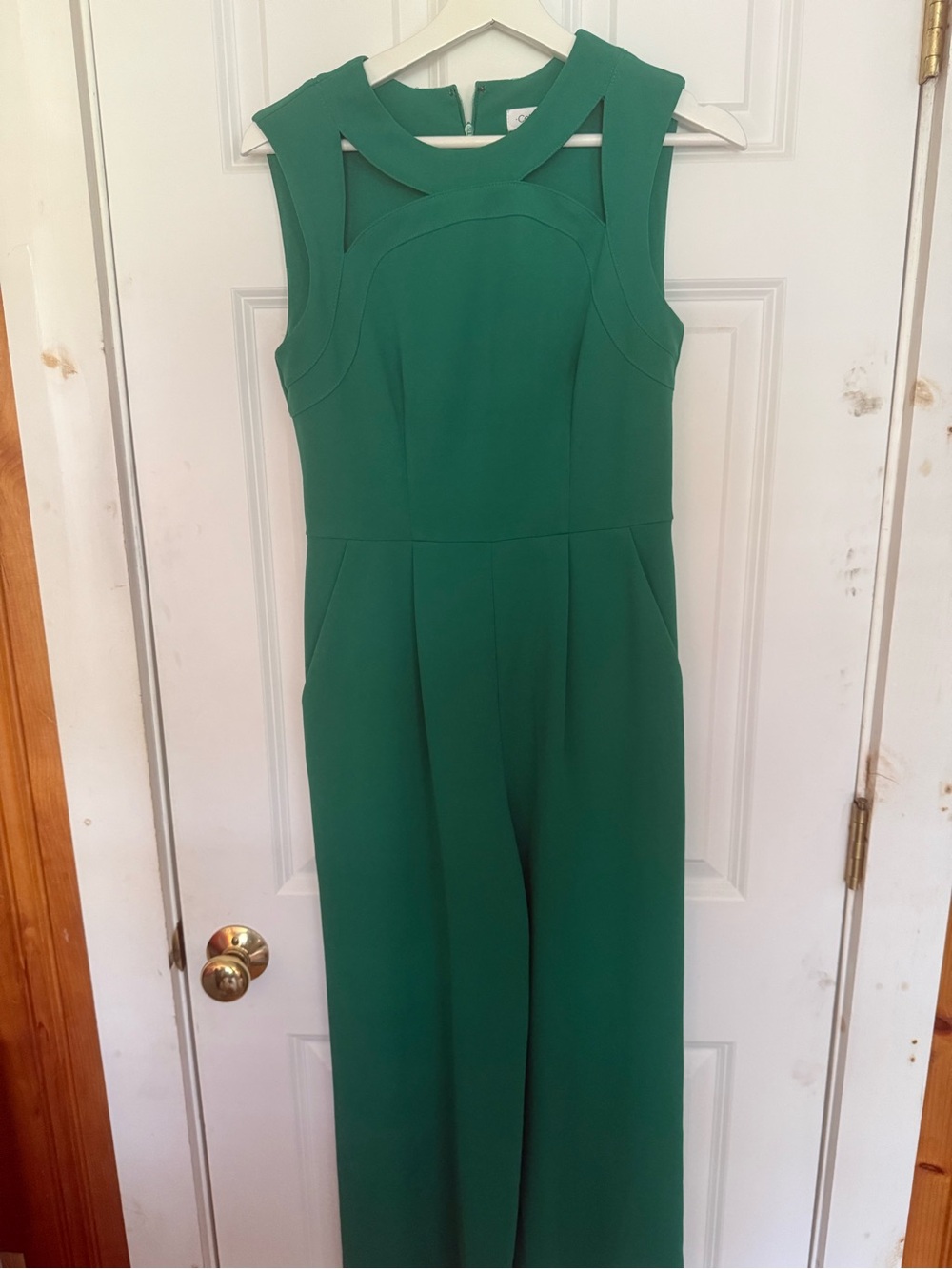 Calvin Klein Green Sleeveless Jumpsuit